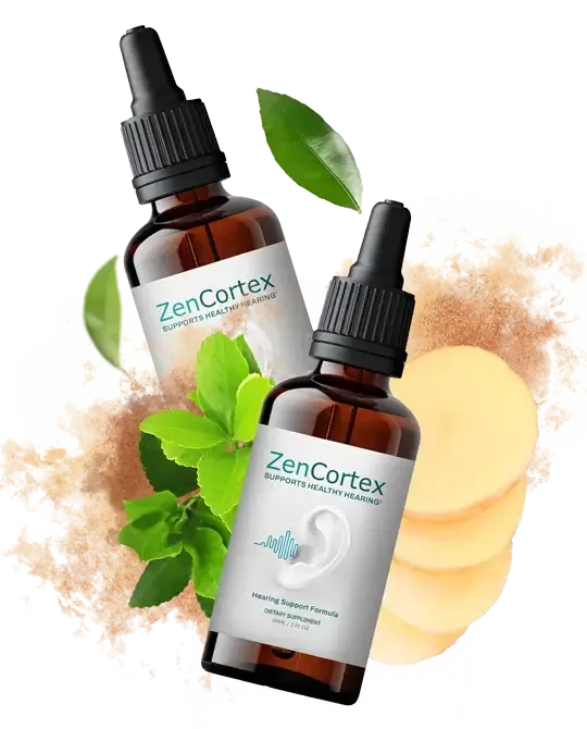 Bottle of ZenCortex hearing support drops